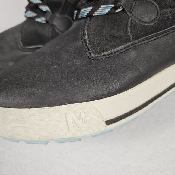 Merrell Heidi Waterproof Suede Sherpa Womens Snow Boot Winter Black 5 Size 36 - Picture 7 of 16